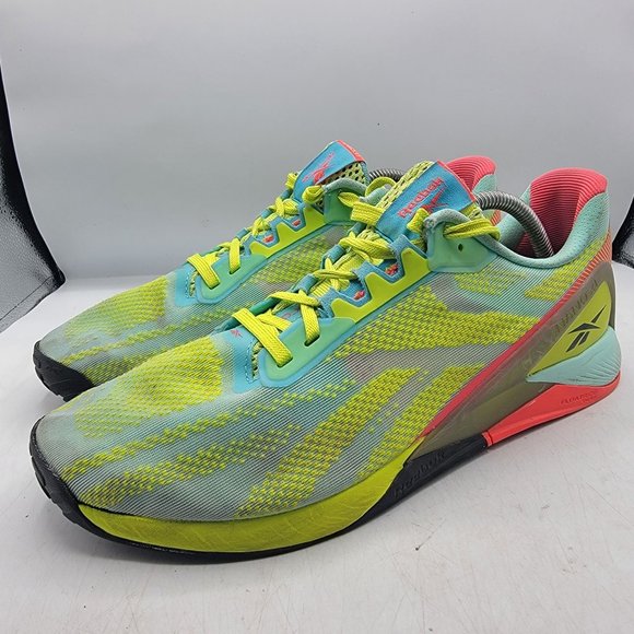 Reebok Nano X1 Mens 11 Training Running Shoes Sneakers Aciyel Pixmin GZ8947 main image 12